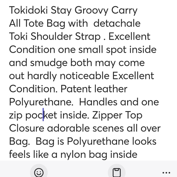 Tokidoki  Stay Groovy Carry All  Tote W Detachable  Strap Excellent - Picture 12 of 13